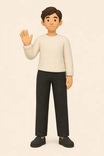 One hand wave